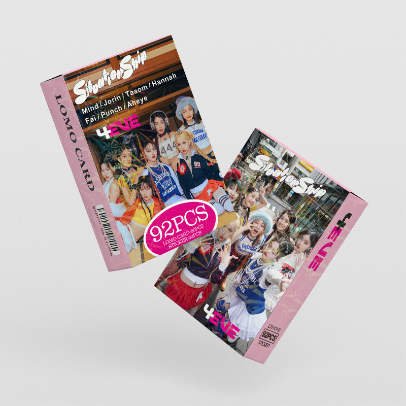 92-96pcs 4EVE situationship Lomo Cards BINI DICE BRIGHT WIN BUS PROXIE Thai Girl Group Star Stickers