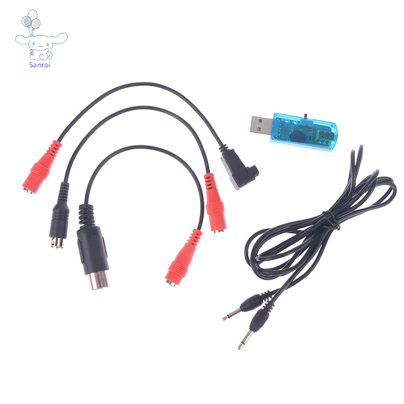 [San] Rc USB Flight Simulator พร้อมสายเคเบิลทั้งหมดรอบ 8ch Dongle RF9.5 RF8 Phoenix 6.0 POP