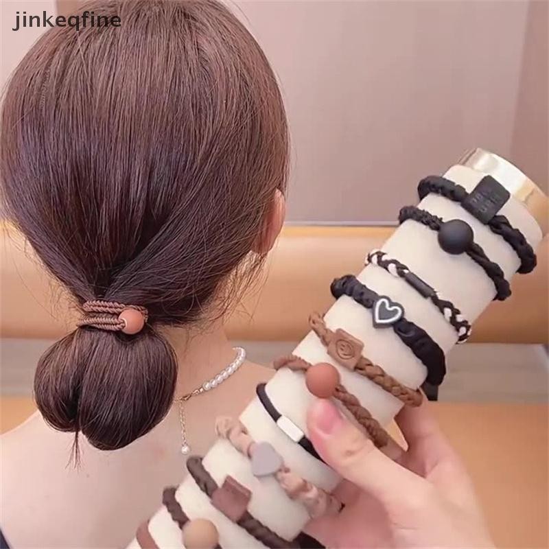KITH 5 ชิ้นผู้หญิงยืดหยุ่นสูงไม่มีรอยต่อ Scrunchies เชือกผมทนทานสาวผู้ถือผมหางม้ายางรัดอุปกรณ์เสริมผมร้อน