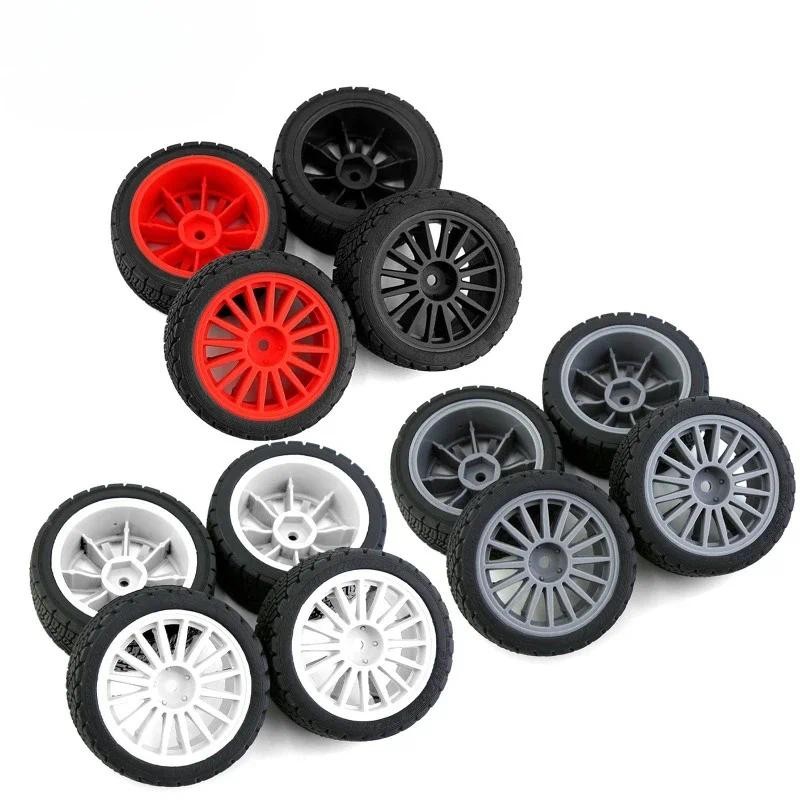 RS 1/10 RC Racing รถยาง Rally บนแผนที่ Tyre ล้อพลาสติกสําหรับ Tamiya TT01 TT02 XV01 TA06 PTG2 HPI KY