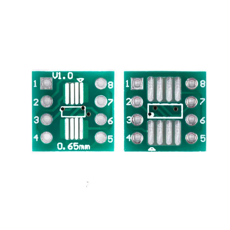 10pcs SMD ถึง DIP Pin อะแดปเตอร์ TSSOP8 SSOP8 SOP8 to DIP8 PCB SOP-8 SOP Transfer Board IC Test แผ่น 2.54 มม.0.65 มม.1.27 มม.Pitch - รูปที่ 4