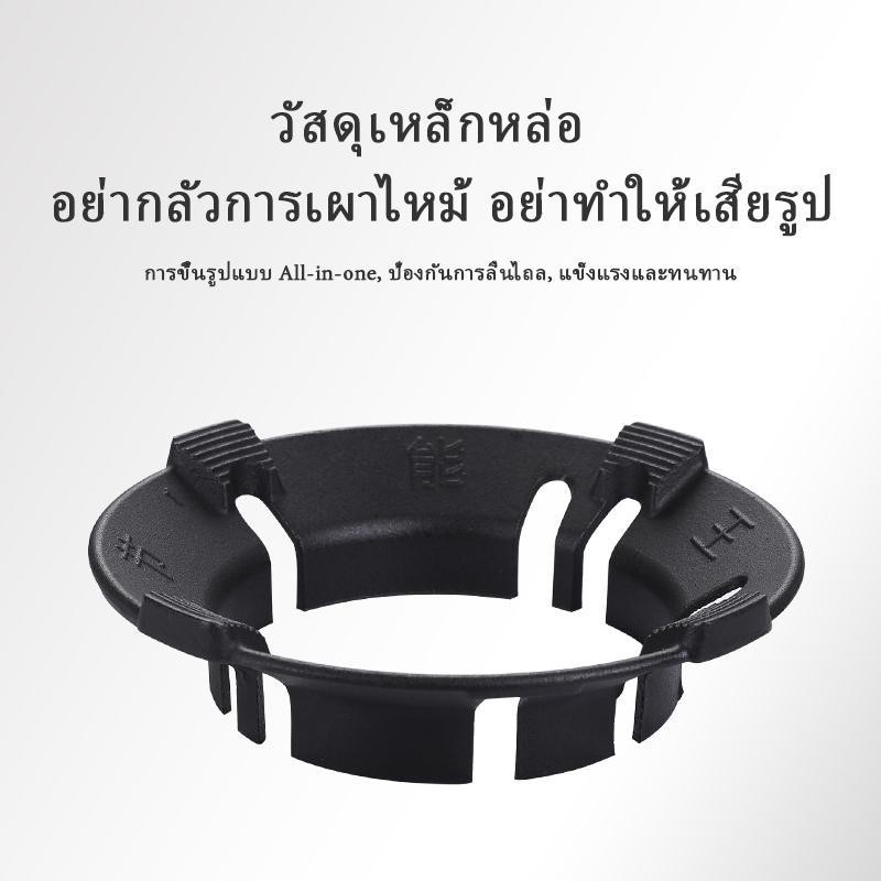 ที่ครอบเตาแก๊สและขาตั้งหม้อ เหล็ก แข็งแรง ทนทาน 1 กก จานรองหม้อ กันลม ร้อนเร็ว  ใช้ได้กับวางเตาชนิด 4/5ขา หนาพิเศษ - รูปที่ 2