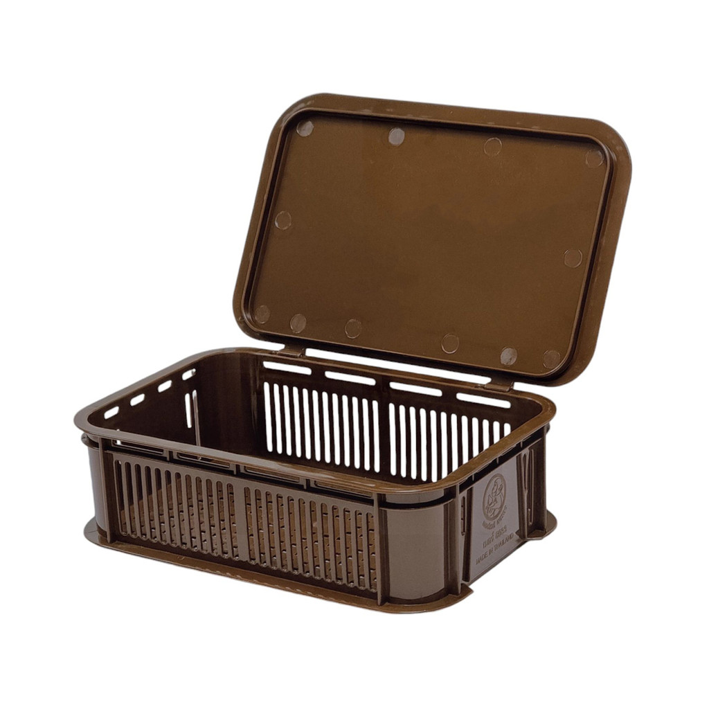 กล่องเก็บของ ใส่ของอเนกประสงค์ มีรูระบายอากาศ เก็บหอม กระเทียม เครื่องเขียน ช้อนส้อม รุ่น 8033 - รูปที่ 2