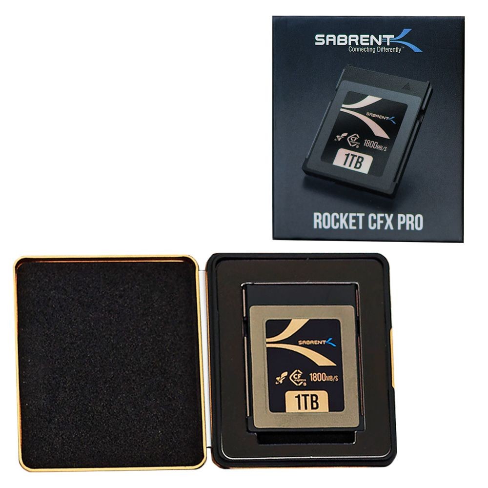 Sabrent Rocket CFX Pro 1TB CFexpress Type B Memory Card (CF-XXIT-1TB) - R:1800MB/s