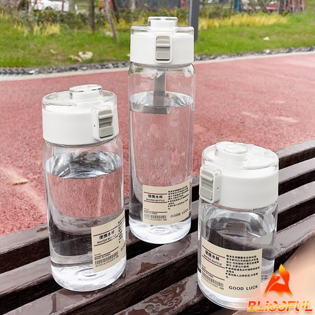 B.F กระบอกน้ำแบบใส 350ml 550ml ขวดน้ำพลาสติกพกพา มีตะแกรงรองถุงชา Water Bottles ราคา ถูกที่สุด โปรบีเคเค แกลเลอรีภาพที่ 2