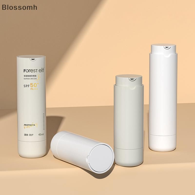 Blossomh 25ml/45ml ขวดอิมัลชันสูญญากาศแบบหมุนเปล่าเปลี่ยนได้ด้านใน Liner Airless ขวดโลชั่นคอนเทนเนอร์เครื่องสําอางใหม่