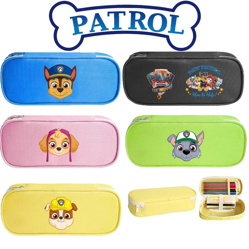 ใหม่ PAW Patrol กล่องดินสอพิมพ์ลายการ์ตูนความจุขนาดใหญ่กระเป๋าเก็บเครื่องเขียนอเนกประสงค์ของขวัญนักเรียน