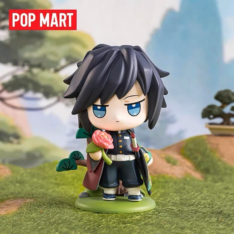 ของแท้ Demon Slayer Birth Flower Series Mystery Box POPMART POPMART รูปของเล่นของขวัญสําหรับเด็กผู้ช