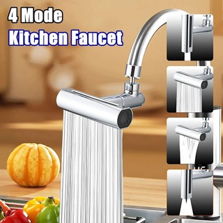 3 in 1 4 Modes Faucet Kitchen Faucets for Sink Kitchen Flexible Replaceable Waterfall Water Tap