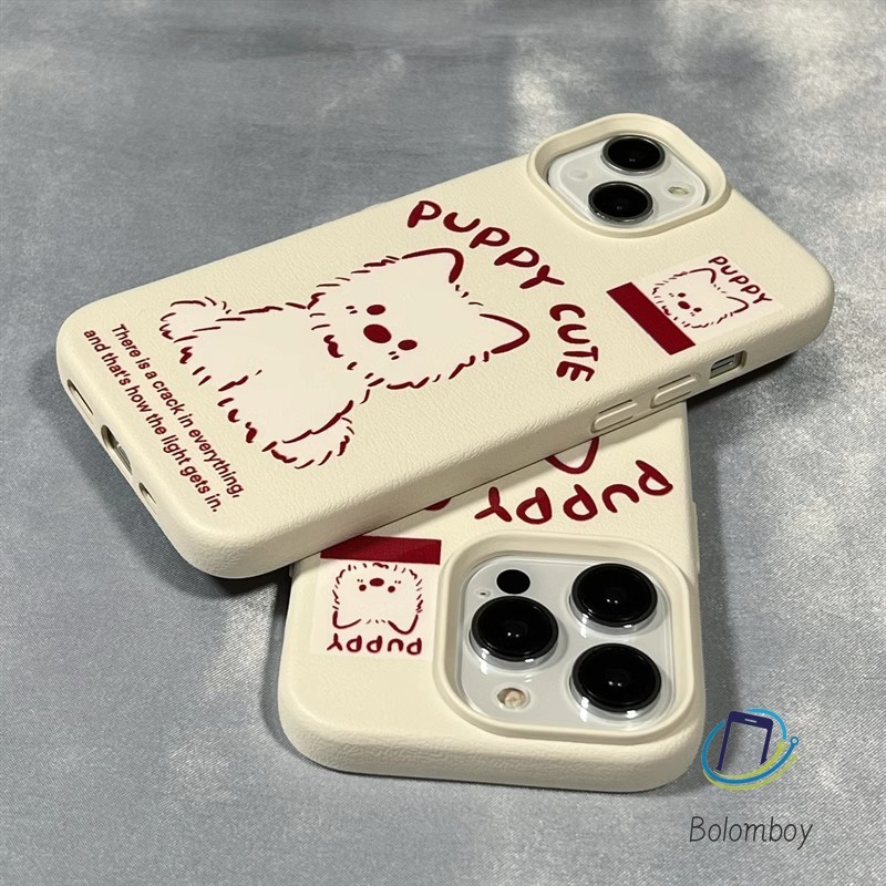 สไตล์ใหม่ สำหรับ เคสไอโฟน 14 pro max 15 11 13 12 16 pro max 15plus ทันสมัย ​​น่ารัก กันกระแทก และอ่อนนุ่ม cute puppy