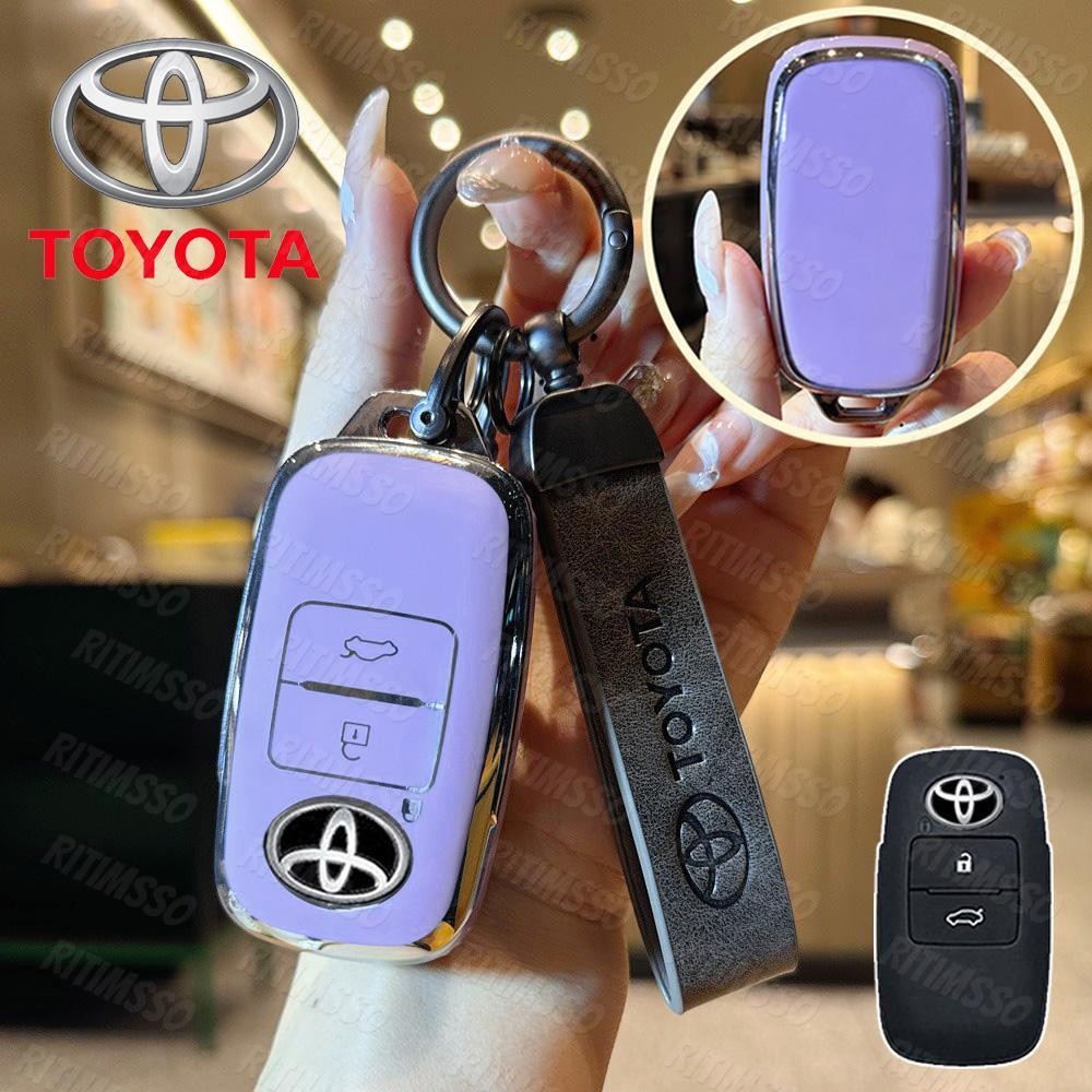 ตกแต่งบ้าน Tpu Remote ฝาครอบกุญแจรถ, Fit สําหรับ Toyota Vios 2023 Yaris Ativ Avanza Veloz Raize Keyless อุปกรณ์เสริมอัตโนมัติ ส่งด่วน สั่งเลย