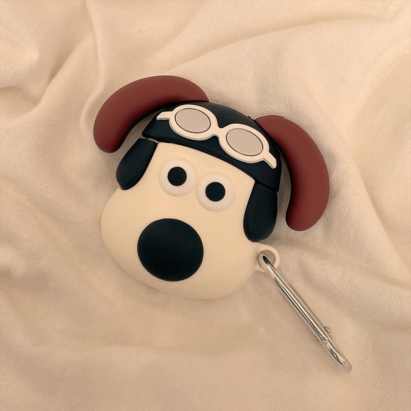 Mango กรณีปลอกสําหรับ AirPods 1 2 3 Pro 2 กรณีปลอก Gen 2 3 2nd 3rd Gen2 Gen3 ซิลิโคนกรณีน่ารักการ์ตูนอะนิเมะ Little Fire Dragon Square สตรอเบอร์รี่หมี - รูปที่ 5