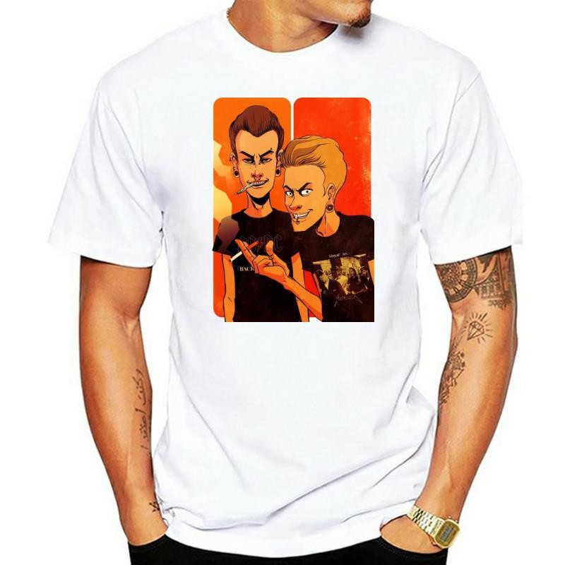 Beavis และ Butthead Beavis Butthead T เสื้อยืดแขนสั้น O-คอ Casual Tshirt