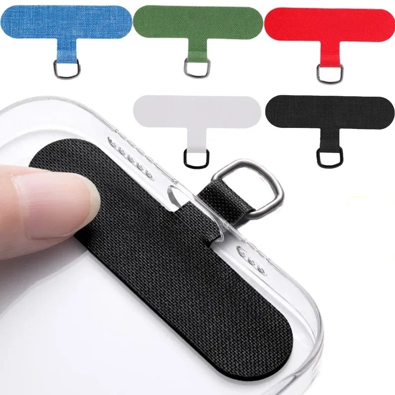 Universal โทรศัพท์มือถือ Anti-lost Lanyard ปะเก็นการ์ดไนลอนที่ถอดออกได้โทรศัพท์แขวนสายไฟ Patch Tether Pad