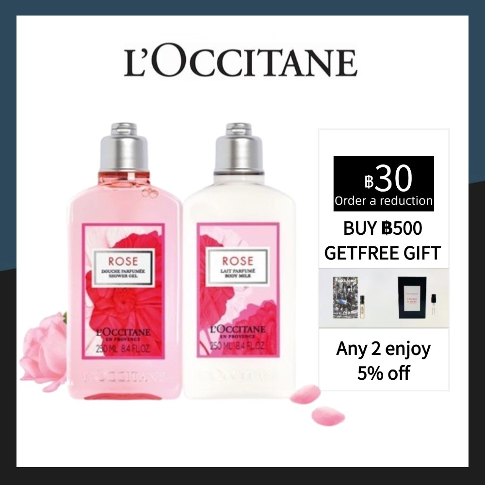 【แท้ %】 Rose Body Lotion & Rose Shower Gel ล็อกซิทาน บอดี้วอช สินค้าเคาน์เตอร์ ของแท้ Body care