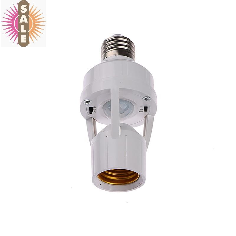 On 360 องศา Human Induction Motion Sensor โคมไฟซ็อกเก็ตฐาน AC85-265V Delay Time Switch E27 ฐานผู้ถือซ็อกเก็ตอะแดปเตอร์ A