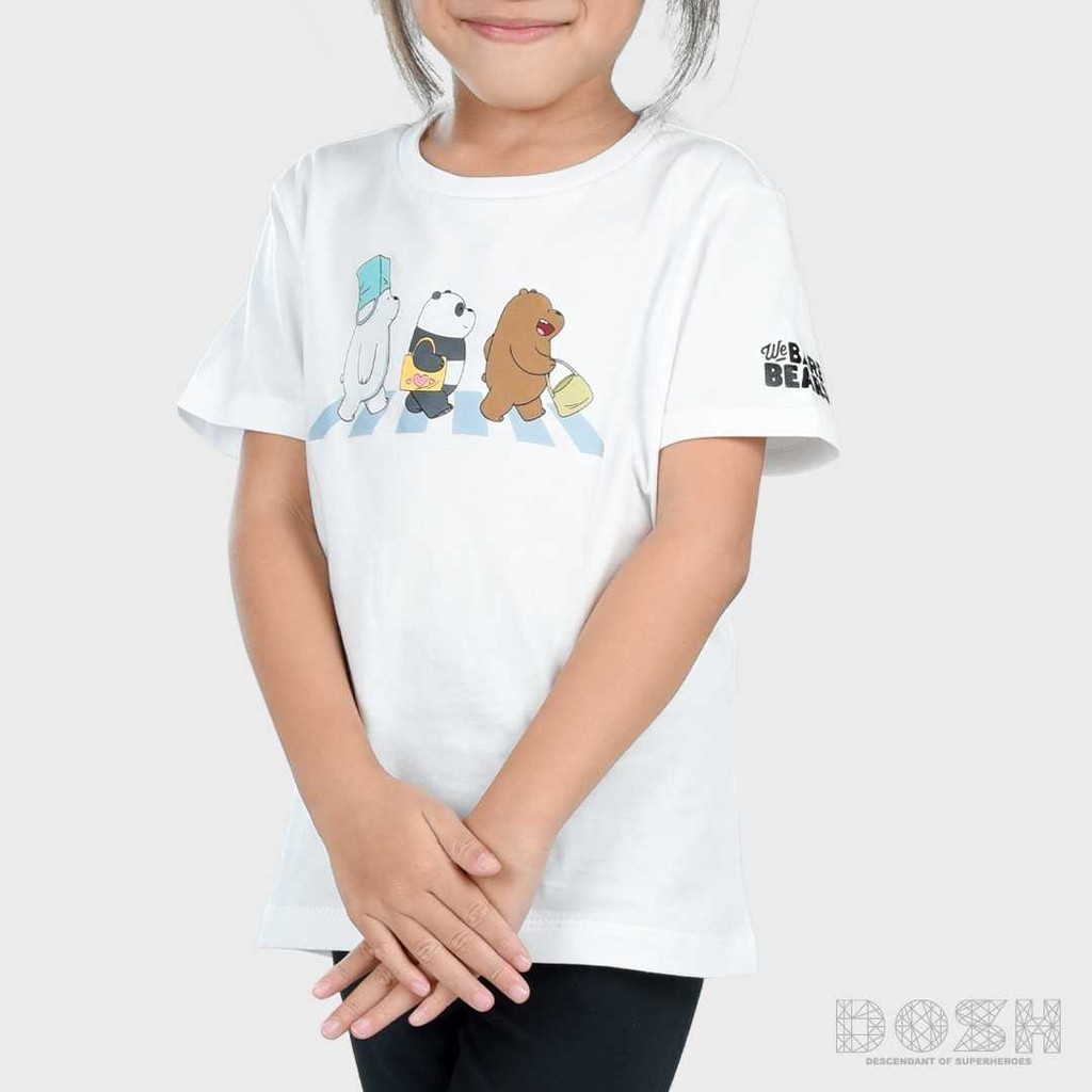 DOSH KID'S T-SHIRTS WE BARE BEARS เสื้อยืดคอกลมเด็ก PWBBBT5001-OW
