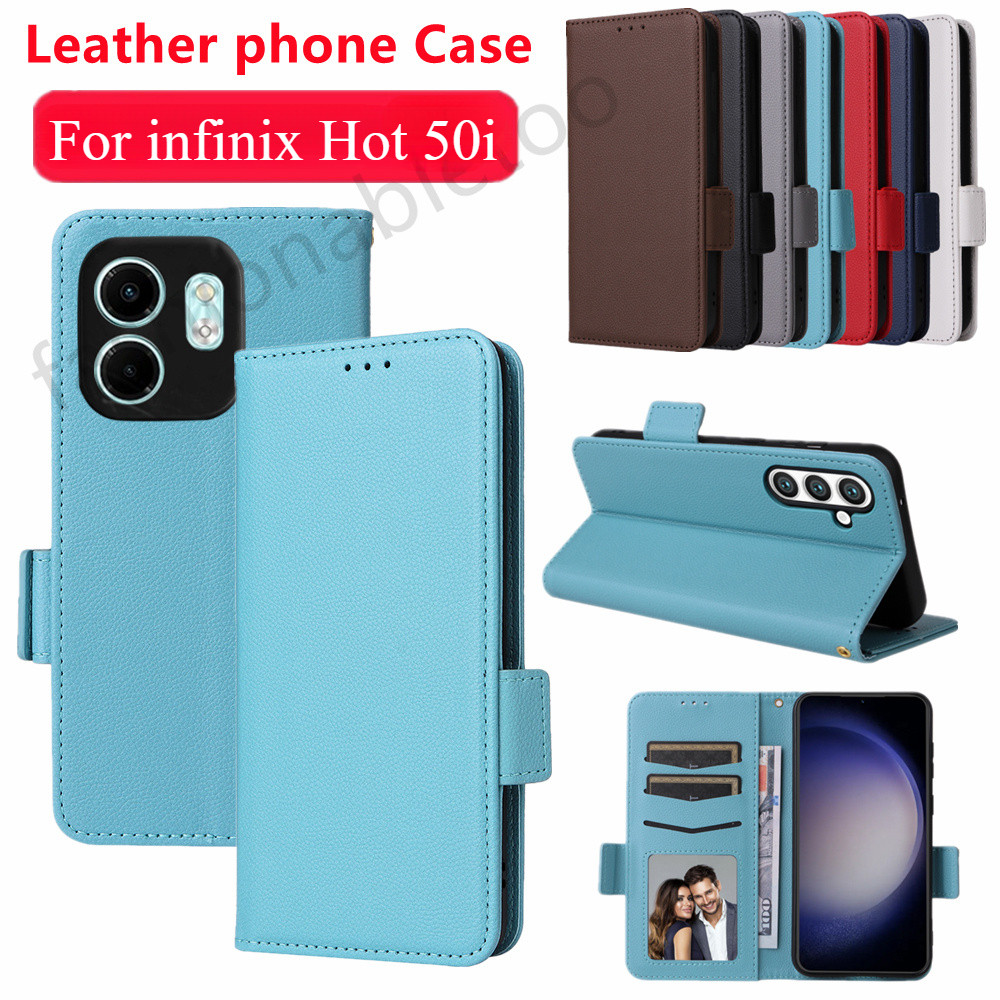 Flip หนังสําหรับ infinix Hot 50 i 50i 50pro + 50proplus 40 pro 40pro 40i Hot50 i Hot50i Hot50pro + H