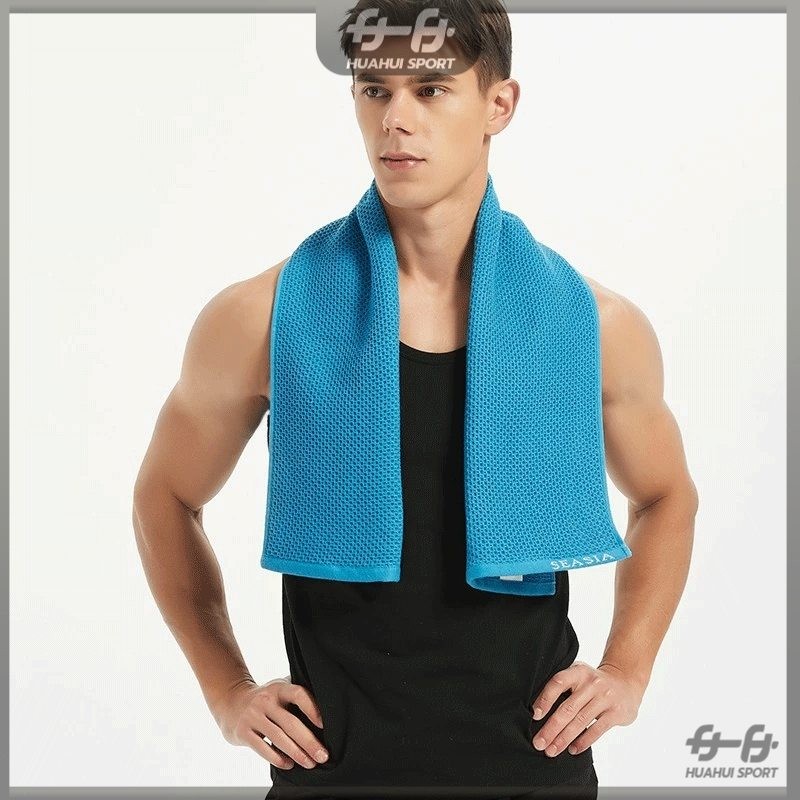 ผ้าเย็นซับเหงื่อ ผ้าซับเหงื่อ ผ้าเก็บความเย็น ลดอุณหภูมิ 30x80 cm พกพาง่าย มี 3 สี - รูปที่ 6