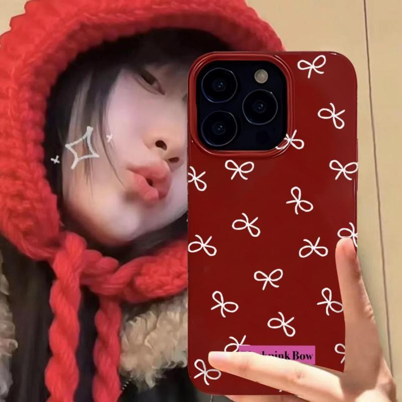 เคสโทรศัพท์สำหรับ iPhone x XS XR xsmax 11 12 13 14 15 Pro Max PLUS ขนาดเล็กโบว์วุ้นซิลิโคนนิ่มเคสโทรศัพท์กันกระแทกเคส05tq