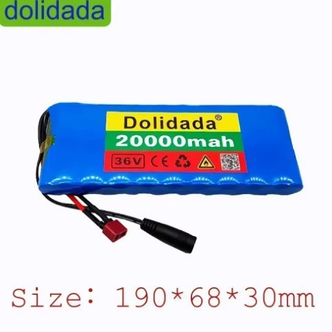 10S1P 36V 20Ah 18650 lithium battery pack for electric bicycles and electric scooters with BMS