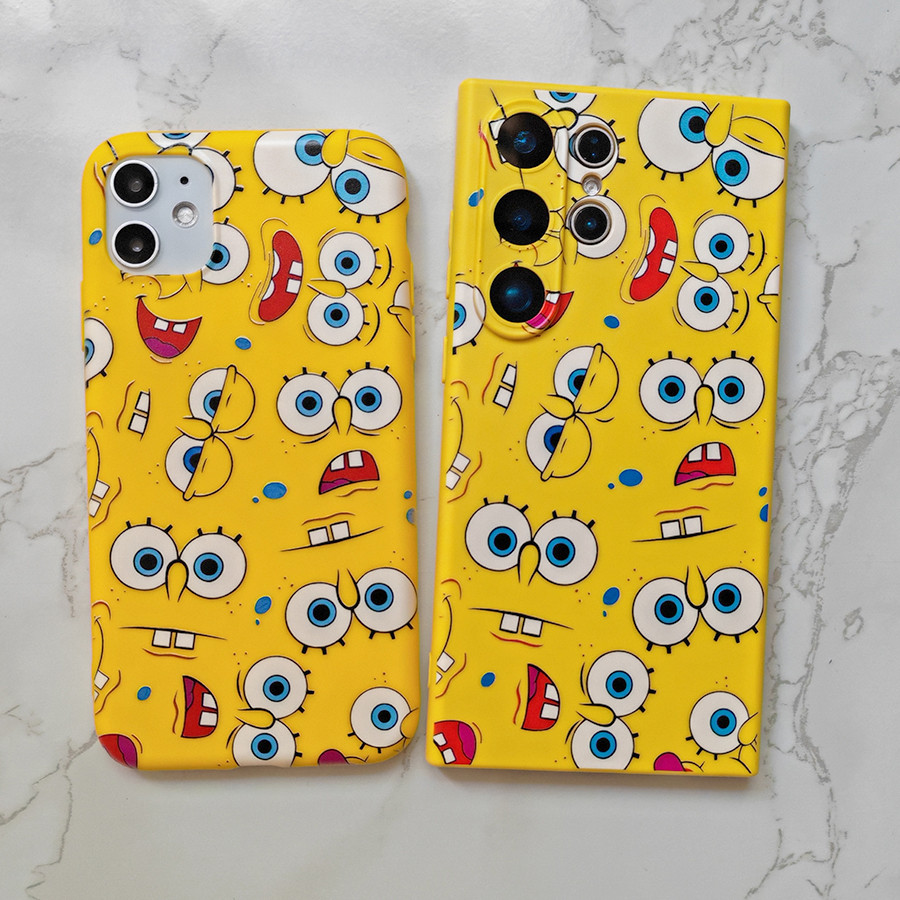 เคส OPPO RENO 10 8T 4G 6Z 7Z 8Z 2Z 2F 3 5 6 7 8 PRO 4 4G 5G เฆี่ยนนุ่มน่ารัก SpongeBob กรณี
