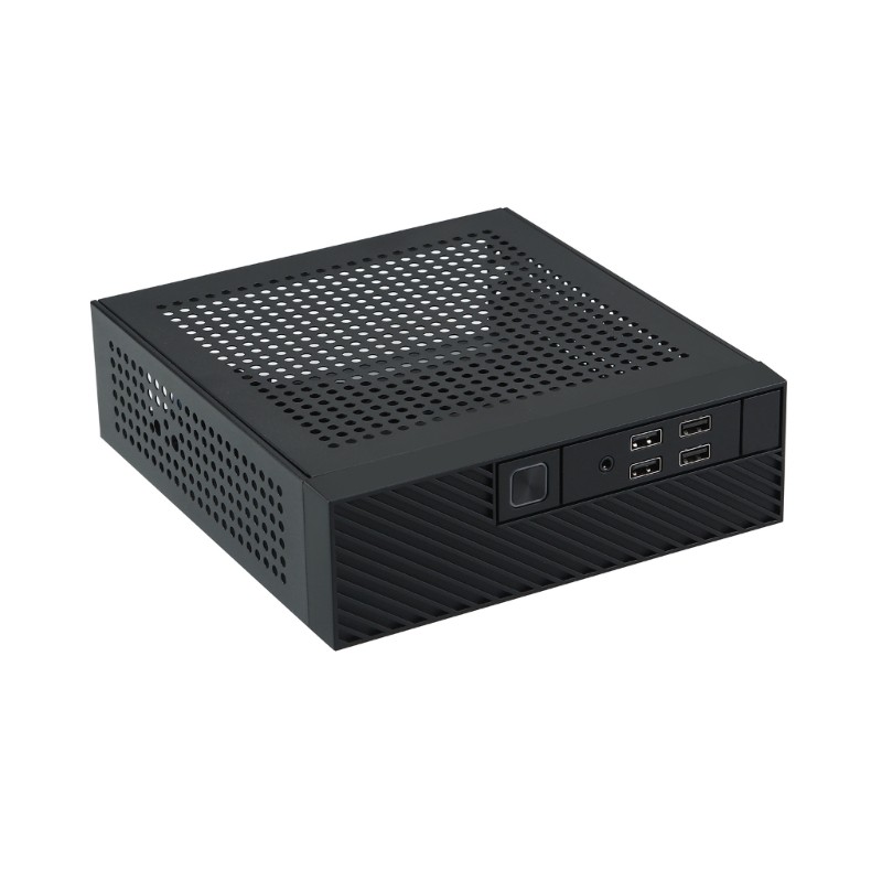 HIk M10 Mini ITX HTPC คอมพิวเตอร์เดสก์ท็อปแชสซี HTPC กรอบกระจายความร้อน MINI HTPC สําหรับ Home Video