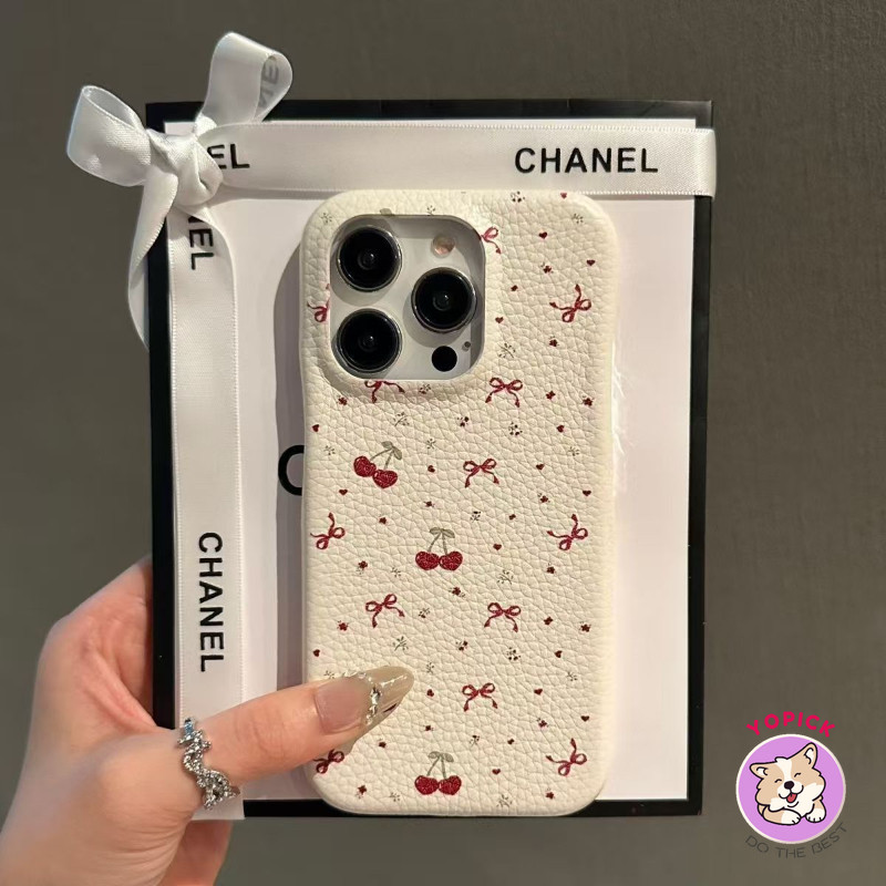 Bow Cherryเคสโทรศัพท์สําหรับiPhone 16 16Pro 16Plus 11 12mini 13Pro Max 14Plus 15Pro XR XS Max 7 8 Plus SE2020 การ์ตูนฝาครอบโทรศัพท์สําหรับIPhone 16Pro MaxสาวLZW