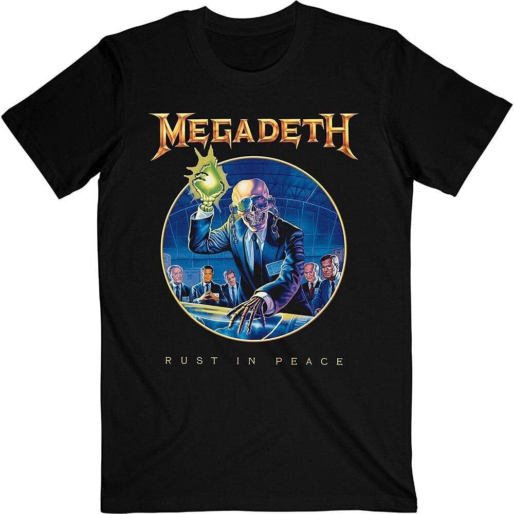 Megadeth Rust in Peace Anniversary Band Logo T Shirt Official Black Size