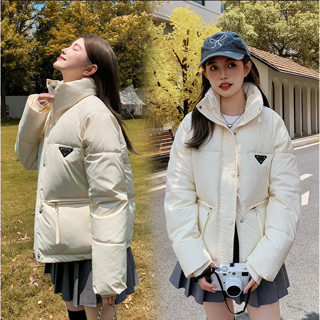 ฤดูหนาวผู้หญิง ปู่ หนังแจ็คเก็ตเสื้ออบอุ่นแฟชั่นใหม่ยืนปกสั้…