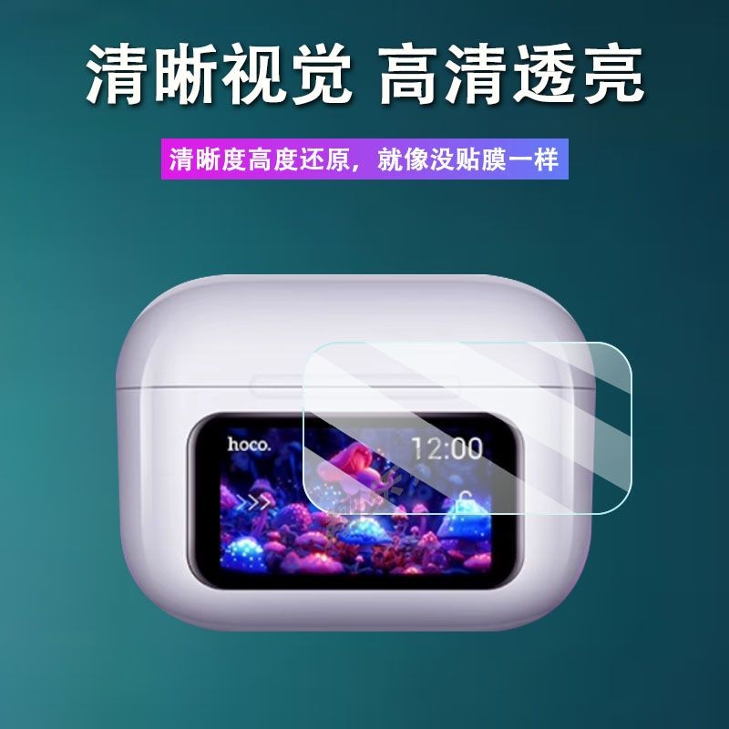 Stock Ready2pcs Clear Screen Protector ฟิล์มป้องกันสําหรับ HOCO EW72 ฟิล์มป้องกันแบบยืดหยุ่น Ultra-thin TPU Soft Film - รูปที่ 7