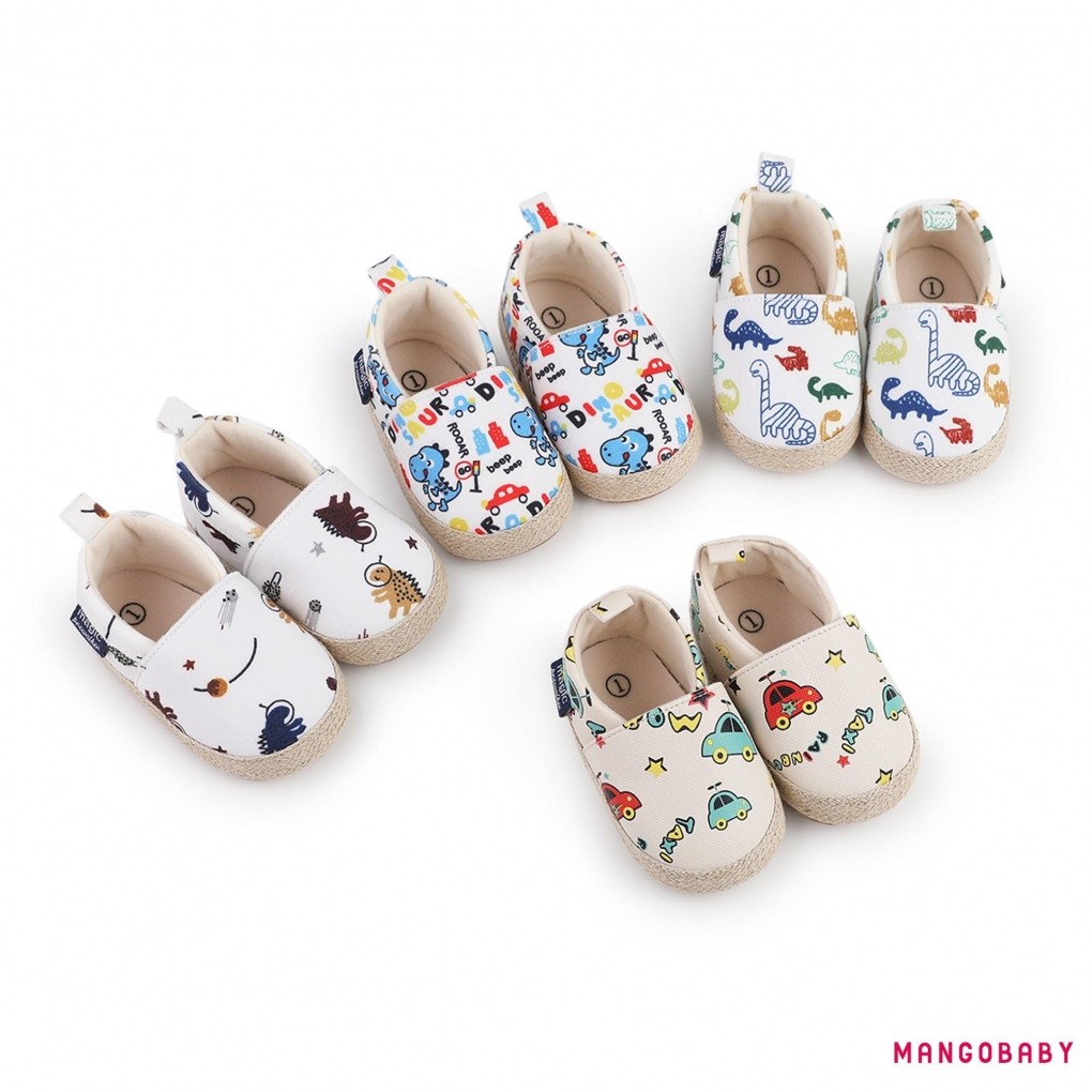 มก-เด็กทารกรองเท้าเด็กผู้หญิงไดโนเสาร์พิมพ์ปิดนิ้วเท้าเดินรองเท้าสบายๆบนรองเท้าสําหรับฤดูใบไม้ผลิฤดูใบไม้ร่วง