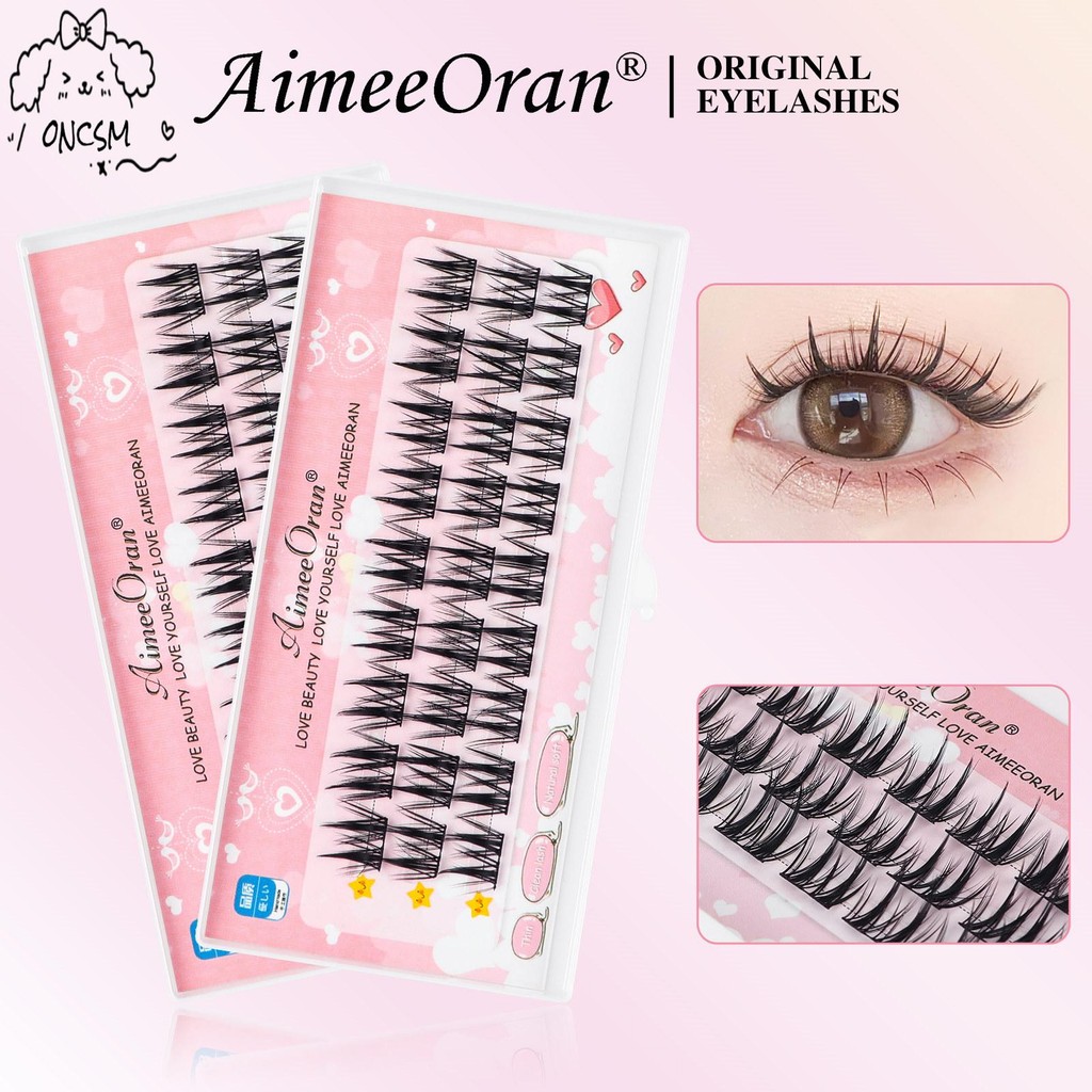 Wispy ขนตาปลอมสําหรับผู้หญิงใช้งานง่าย Natural Look Lash Extension Kit