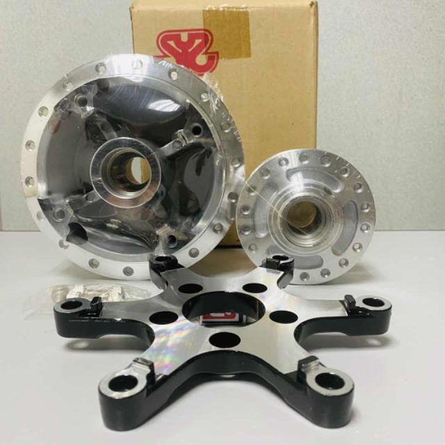 HONDA RS150 V1 V2 FRONT & REAR HUB SET (ขัดเงาDIAMOND) HIPOLISH HUB