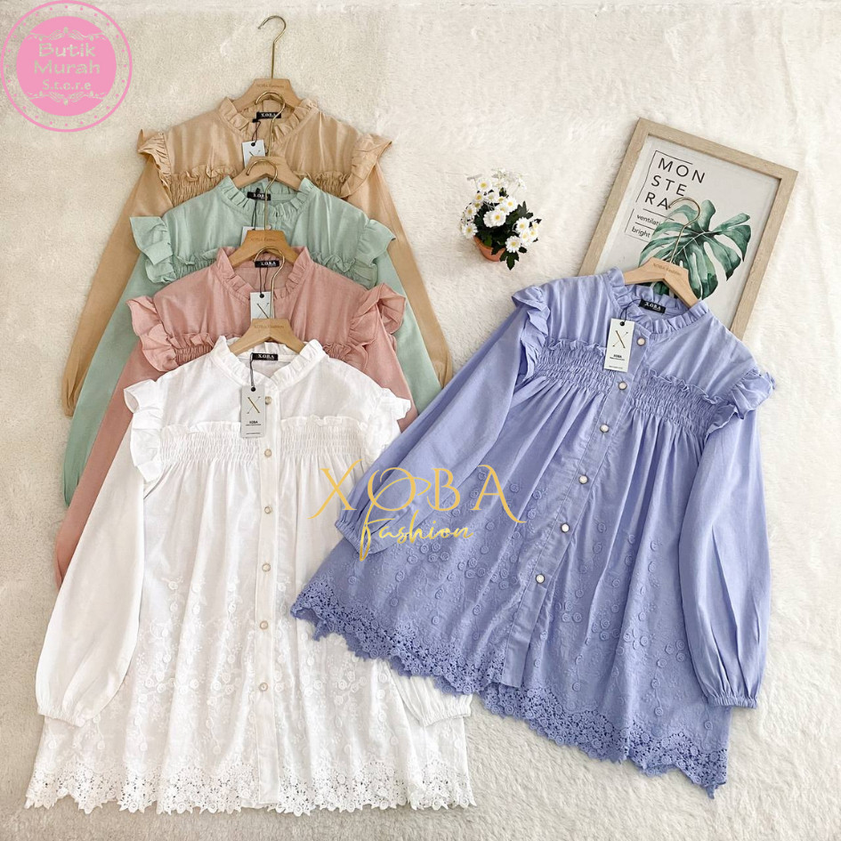 Xoba Fashion 3527 Womens Top 105 CM Yolanda เสื้อปัก S1156.1450