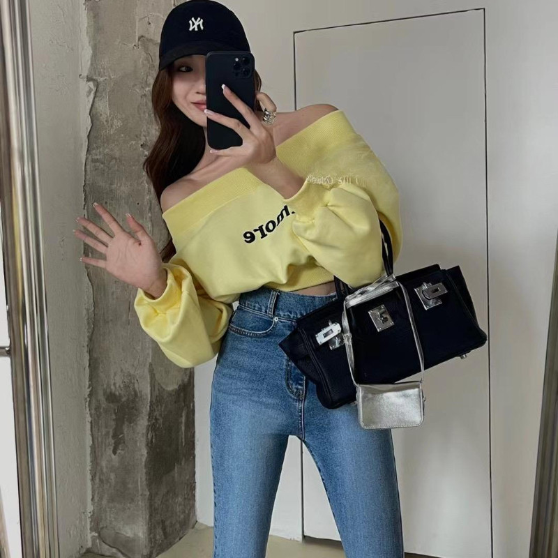 IELGY เสื้อสเวตเชิ้ตอเนกประสงค์ทรงหลวมแบบสั้นสําหรับผู้หญิง — صورة 7