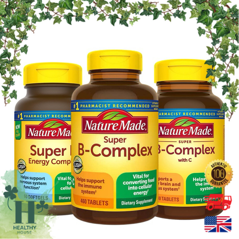 พร้อมส่ง Nature Made Super B Energy Complex & vitamin C