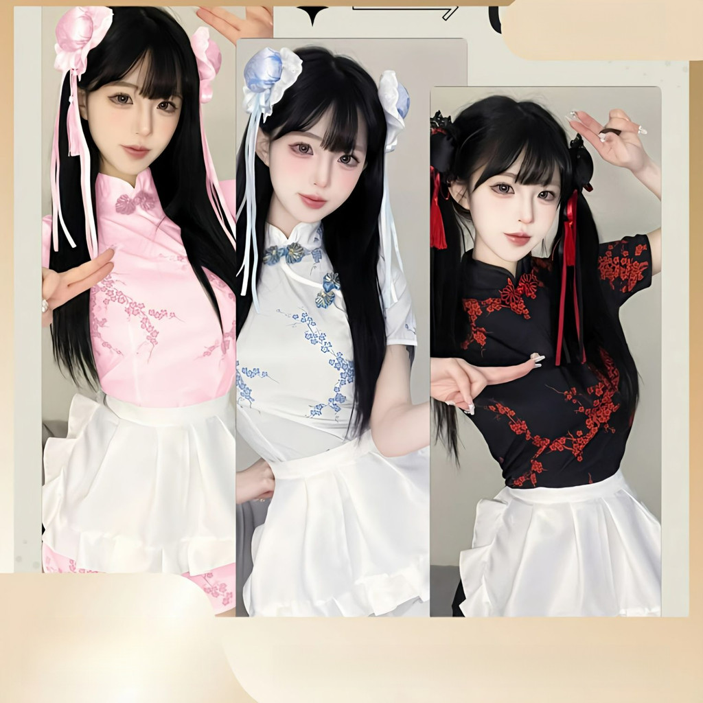 🍀 Chinese Little Chef Japanese Soft Girl Lolita Maid Apron