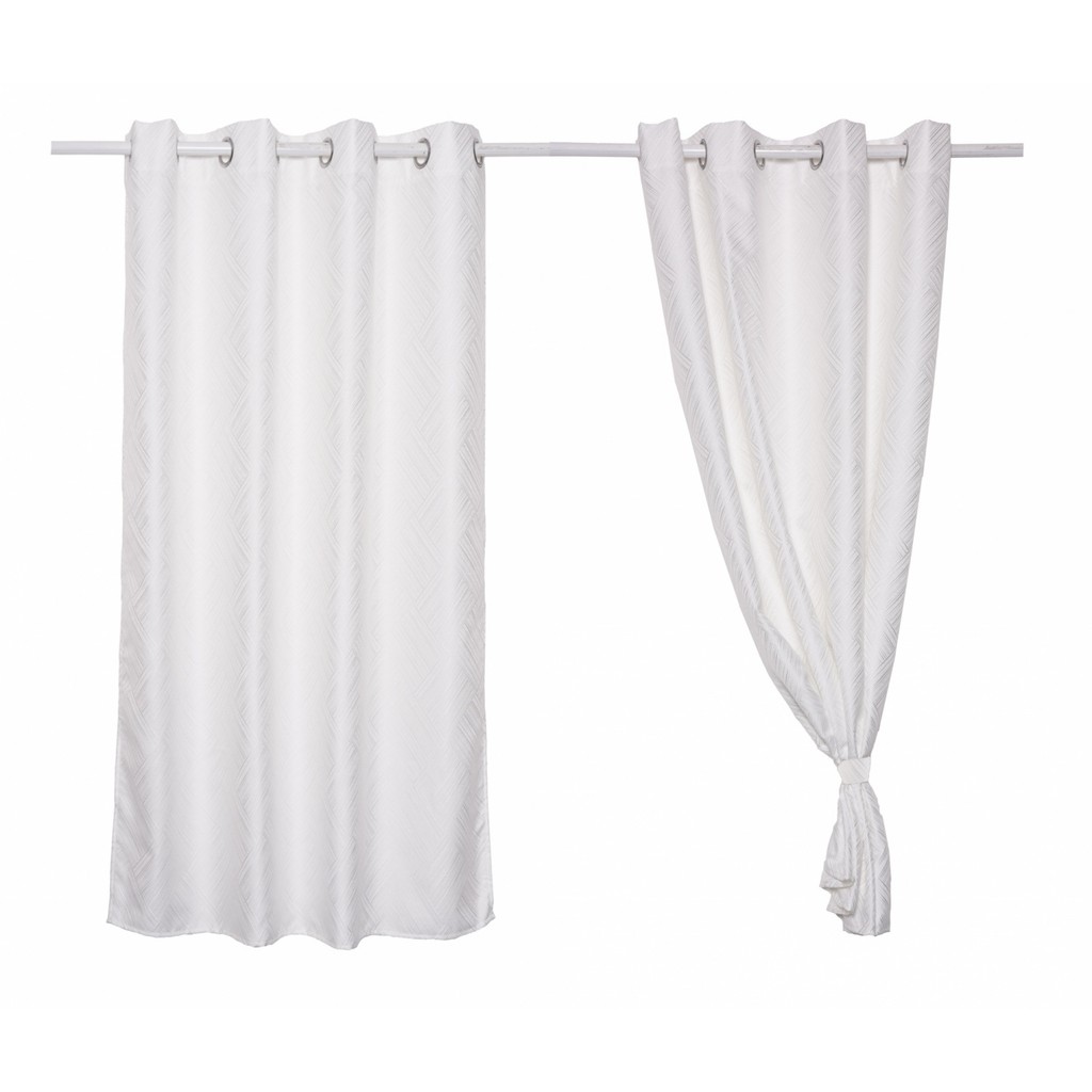 NP_shop4289 ผ้าม่านประตูพิมพ์ลาย A72016AW
#1D ขนาด 140x240ซม. สีขาว