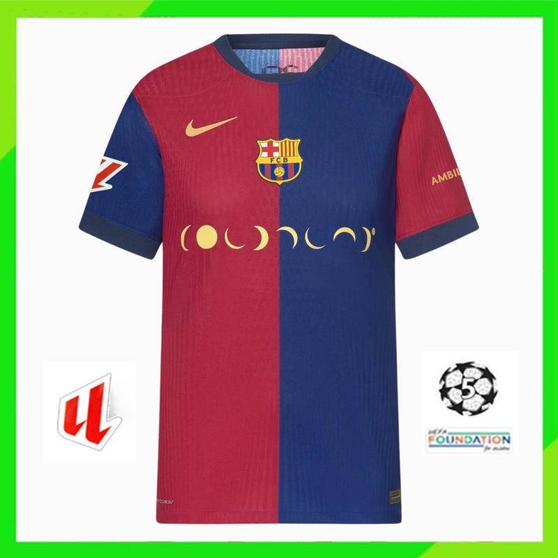 24-25 บาร์เซโลน่า เสื้อฟุตบอลกีฬาในบ้านฤดูกาลใหม่