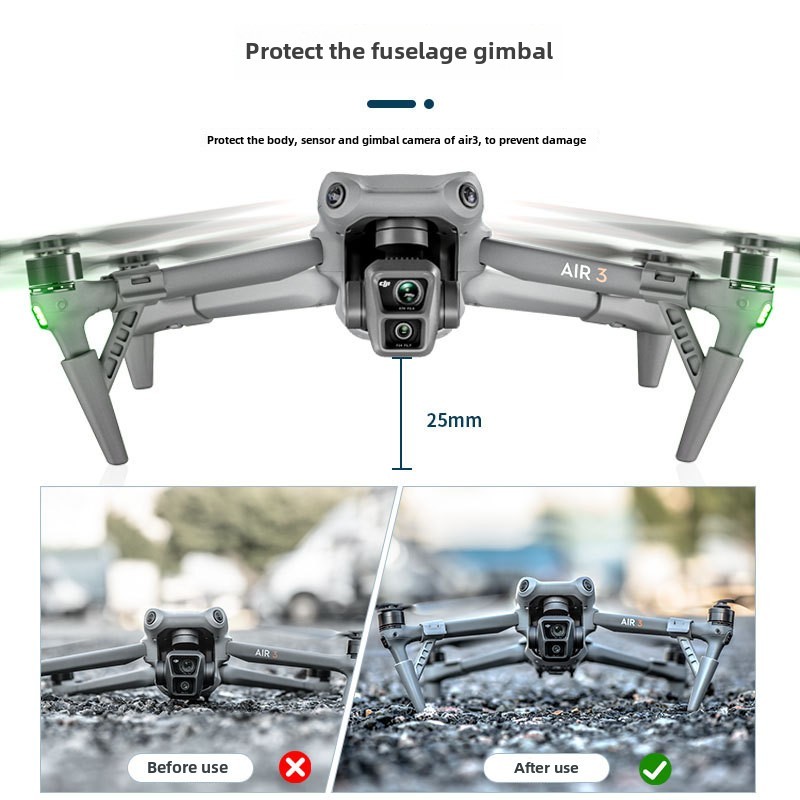 Startrc เหมาะสําหรับ DJI Air 3S/Air 3 เพิ่ม Landing Stand อุปกรณ์เสริมขาตั้งกล้องป้องกัน