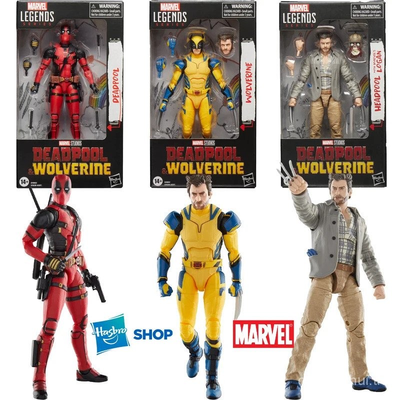 0ZRY Hasbro Marvel Legends: headpool พร้อม Marvel's Logan (Deadpool & Wolverine)