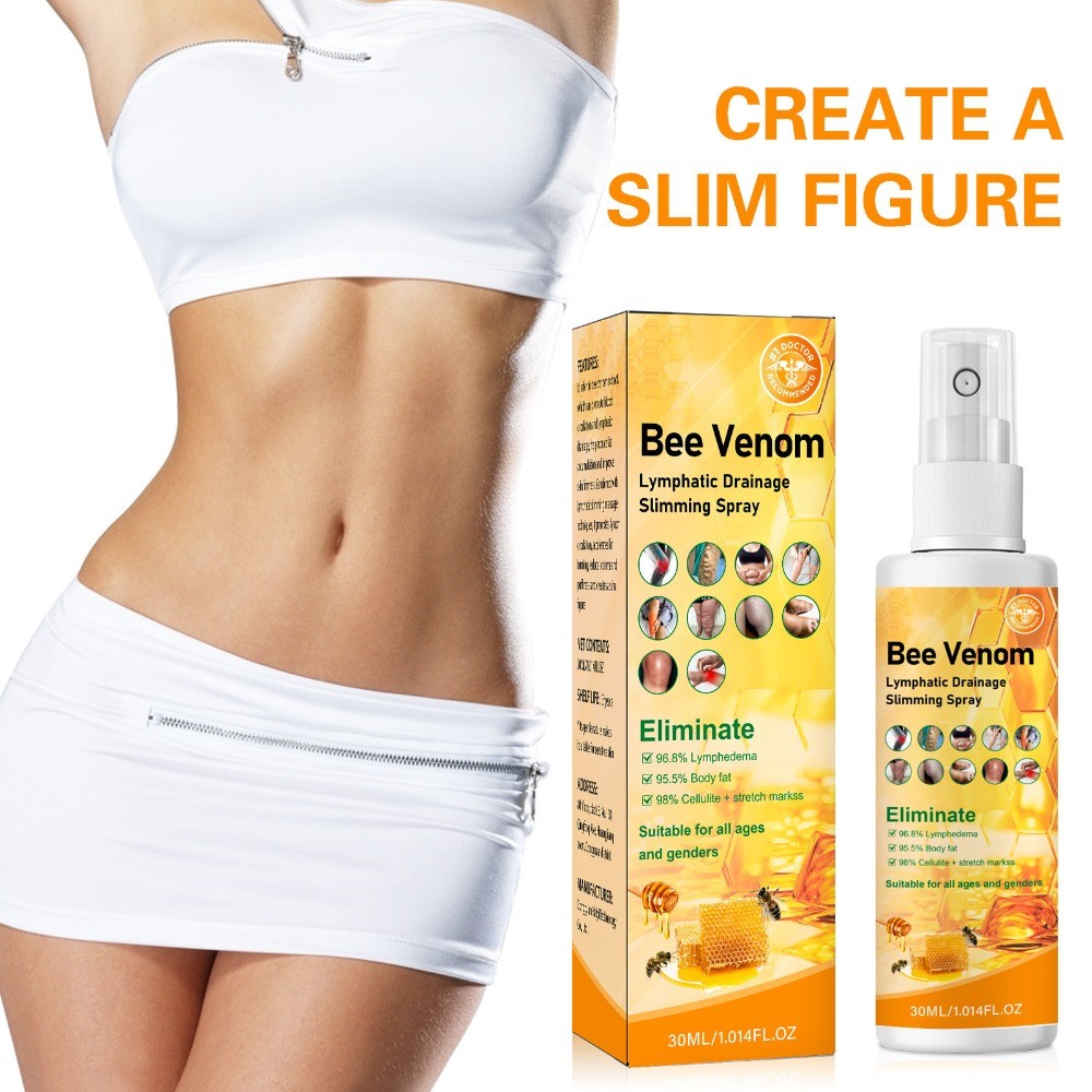 Slimming Bee Venom Body Shaping สเปรย์บวมและบรรเทาอาการปวด Axillary และคอ Lymph Nodes 30ml Made in A