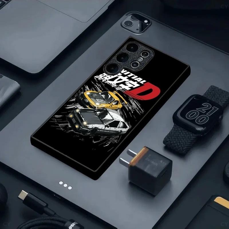 Initial D AE86 2 ออกแบบเคสโทรศัพท์สําหรับ Samsung Galaxy S20 S21 S22 S23 S24 S25 Ultra Plus S23FE S24FE A53 A54 A55 A34 A33 หรูหรากระจกนิรภัย - รูปที่ 2