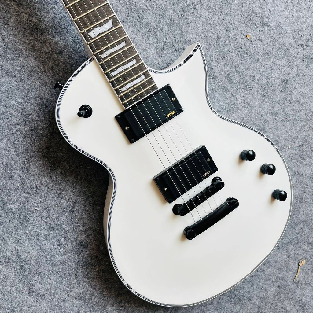 ESP Eclipse กีตาร์ไฟฟ้า EMG Active Pickups กีตาร์มืออาชีพสีขาว