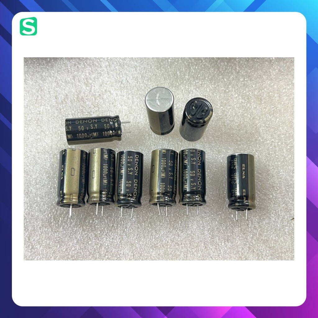 [ 2 ชิ้น ] ELNA RFO CAPACITOR 16V 2200UF, 16V2200UF, 2200UF16V, 2200UF 16V (12.5x25x5.5mm )