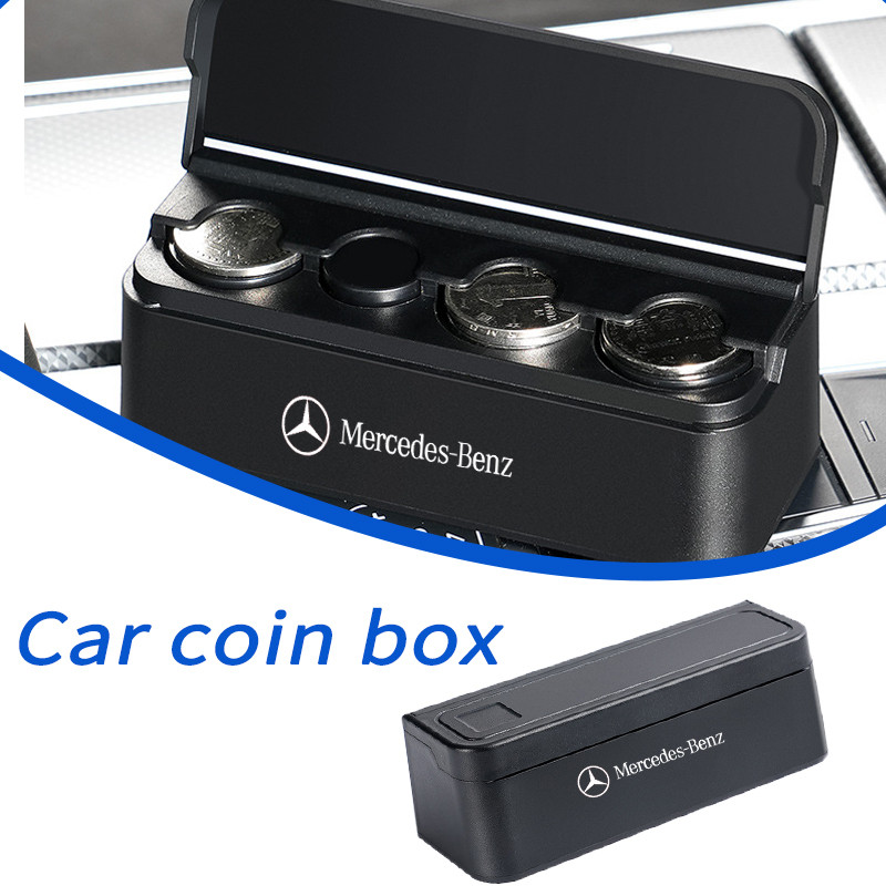 Benz ที่ใส่เหรียญแบบพกพา ที่ใส่เหรียญ ที่เก็บของในรถ ใช้ได้กับ Benz EQS 500 4Matic CKD