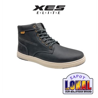XES Elite EMCYYH04 Men High Sports Sneakers ( Black / Coffee )