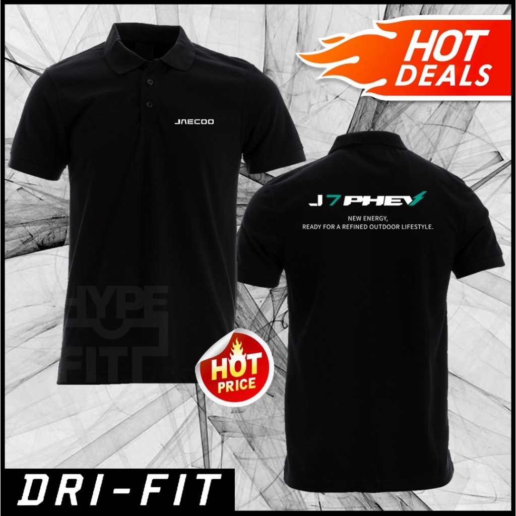 Dri Fit เสื้อโปโลใหม่ Jaecoo J7 PHEV ใหม่ ENERGY, สําหรับ REFINED OUTDOOR LIFESTYLE Microfiber160GSM Cool Fit SSC