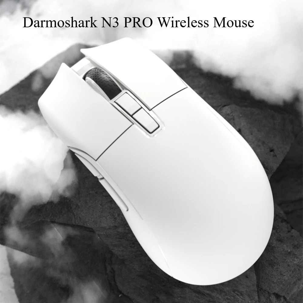 Darmoshark N3 PRO เมาส์สําหรับเล่นเกมแบบมีสาย/บลูทูธ/2.4GHz ไร้สาย 500mAh Sensor PAW3395 Dual 8K Pol